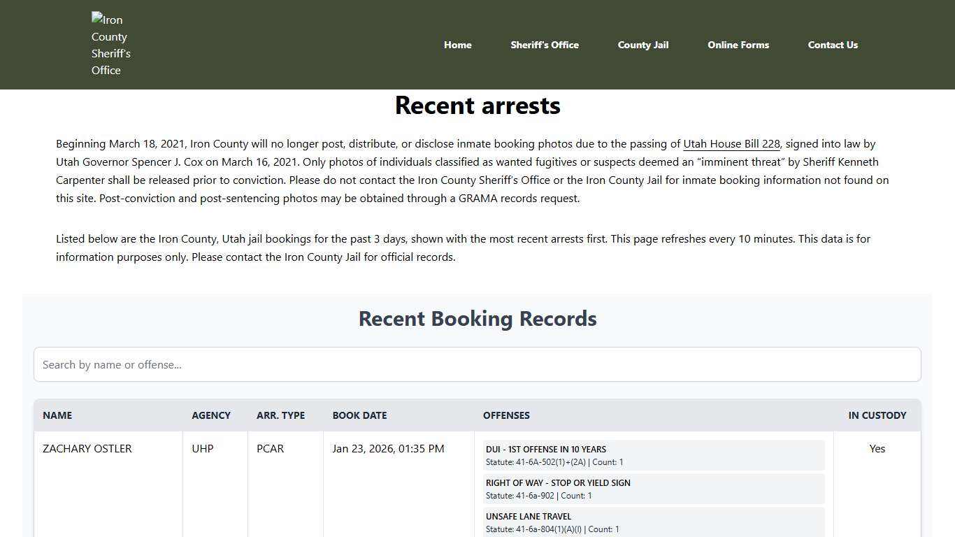 Iron County Sheriff's Office